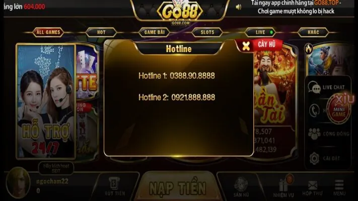 Theo dõi thông báo go88